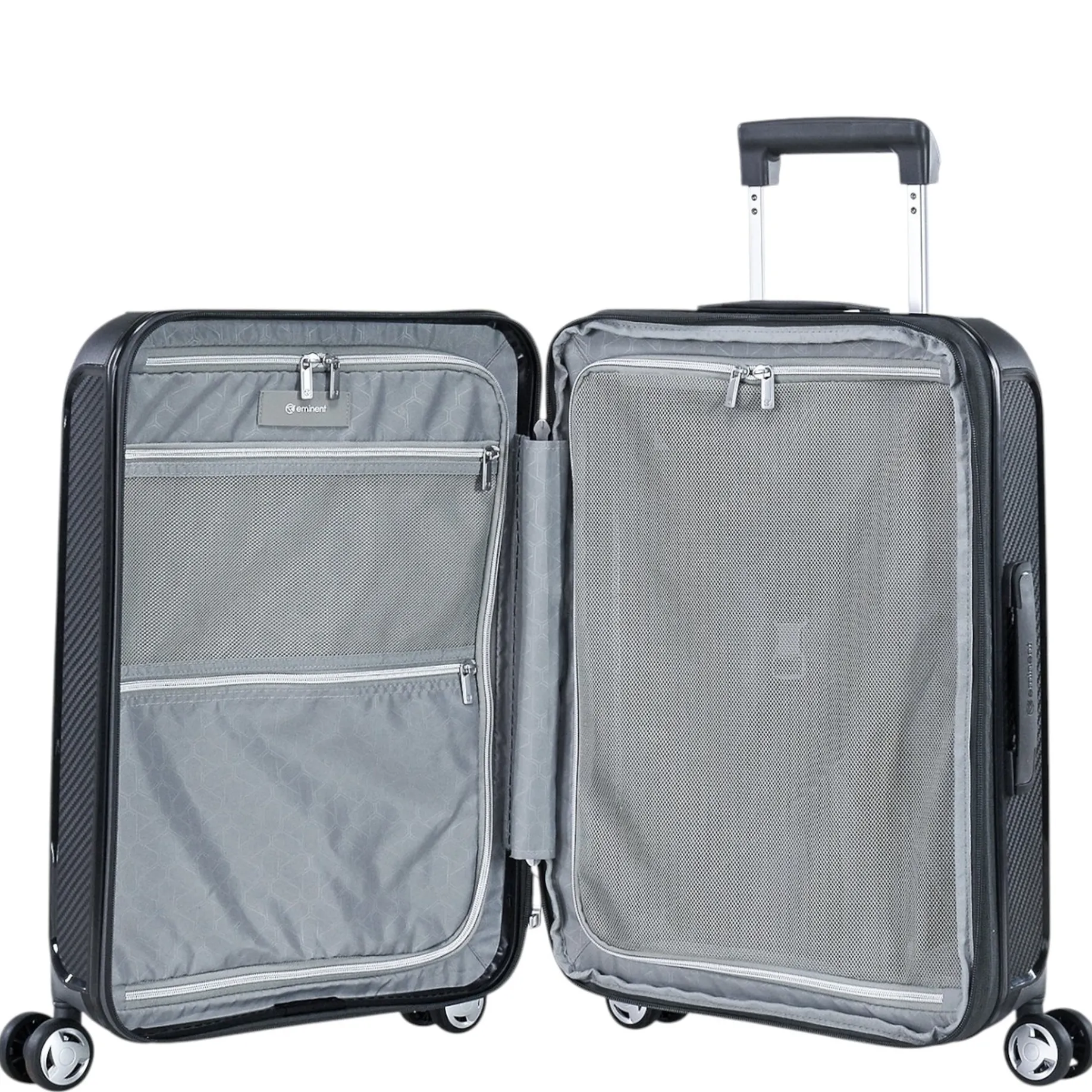 AEGIS - 4-Rollen-Kabinentrolley 55 cm erw. (midnight black)