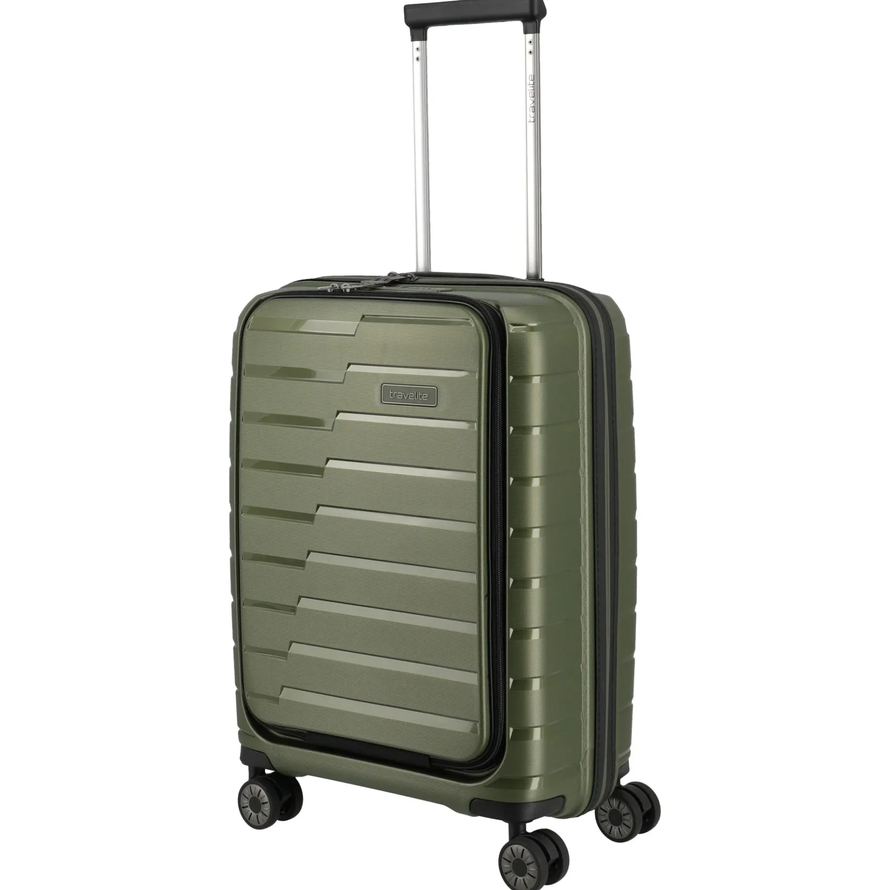 Air Base - 4-Rollen-Kabinentrolley mit Vortasche S 55 cm (olive)