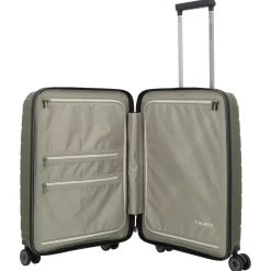 Air Base - 4-Rollen-Kabinentrolley mit Vortasche S 55 cm (olive)