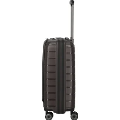 Air Base - 4-Rollen-Kabinentrolley mit Vortasche S 55 cm (coffee)