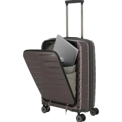 Air Base - 4-Rollen-Kabinentrolley mit Vortasche S 55 cm (coffee)