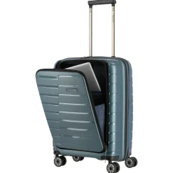 Air Base - 4-Rollen-Kabinentrolley mit Vortasche S 55 cm (iceblue)