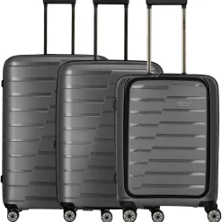 Air Base - 4-Rollen-Trolley Set 3tlg. L/M/S Vortasche (anthracite)