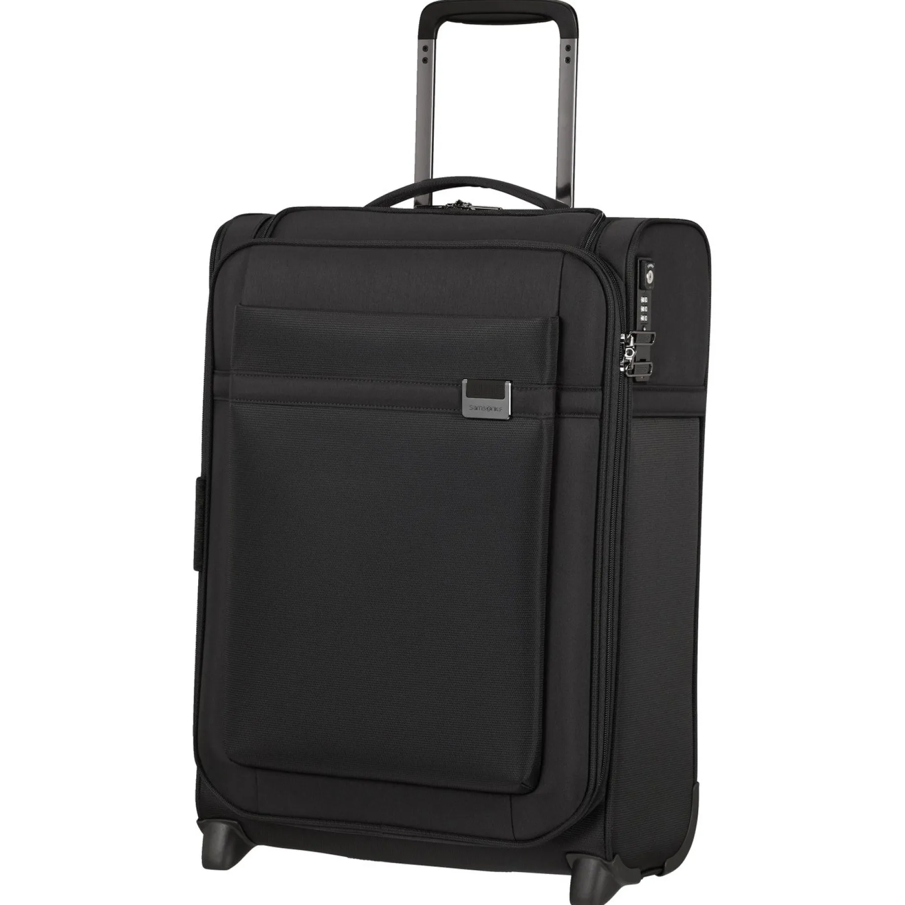 Airea Upright - 2-Rollen-Kabinentrolley 55 cm (Toppocket) erw. (black)