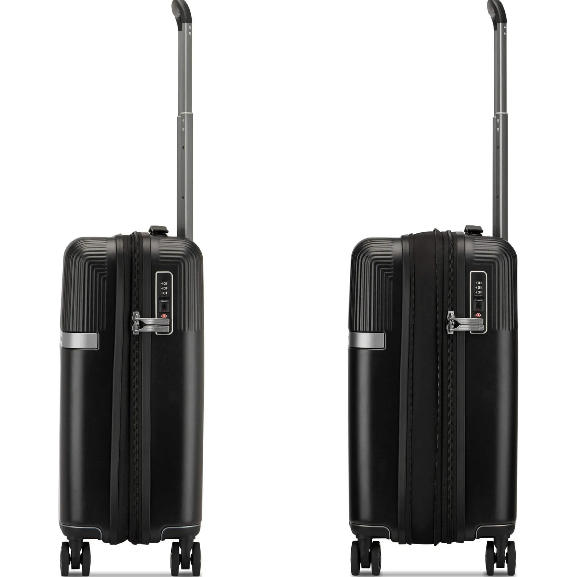 AirGlam - 4-Rollen-Kabinentrolley S 55 cm erw. (nero)