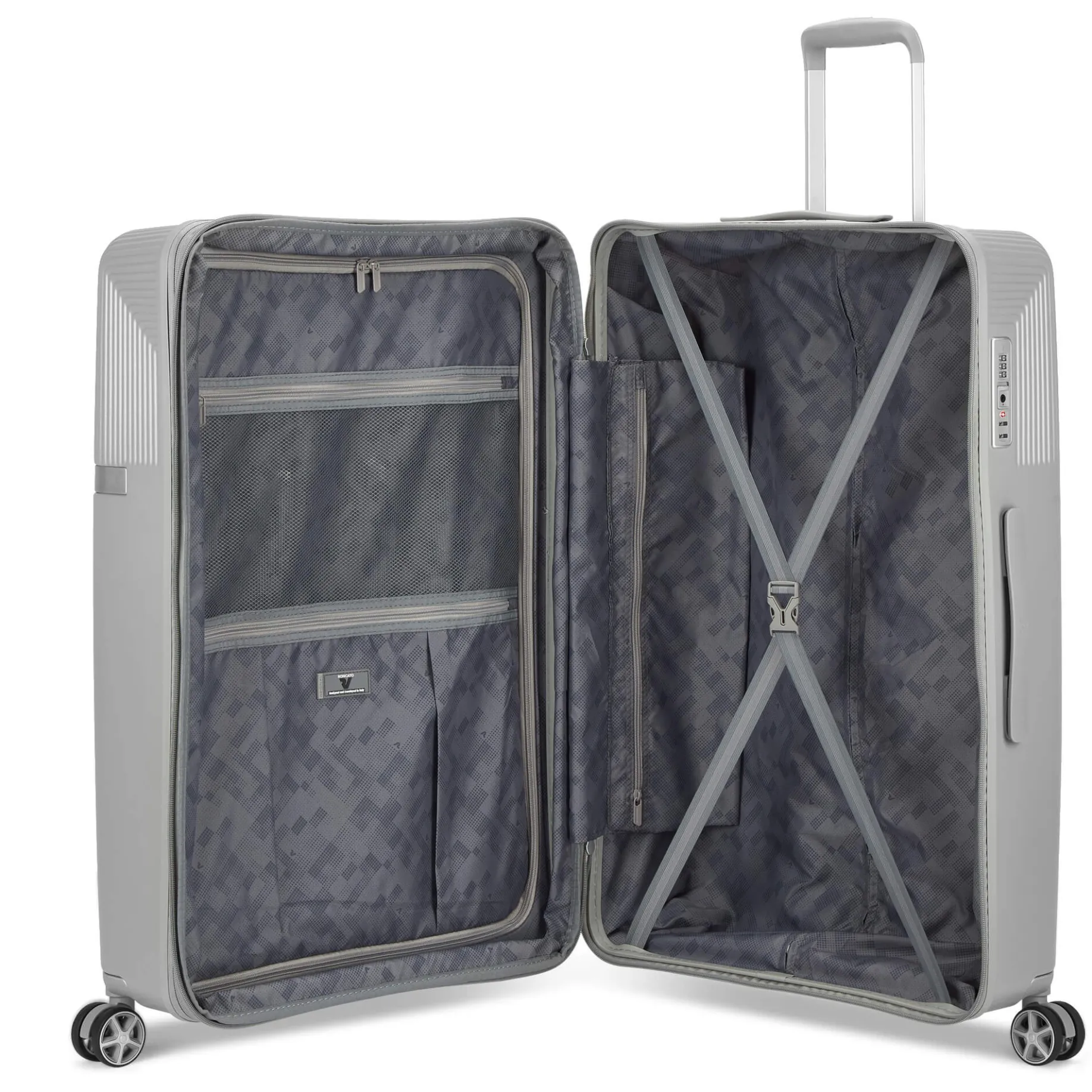 AirGlam - 4-Rollen-Trolley L 77 cm erw. (grigio perla)