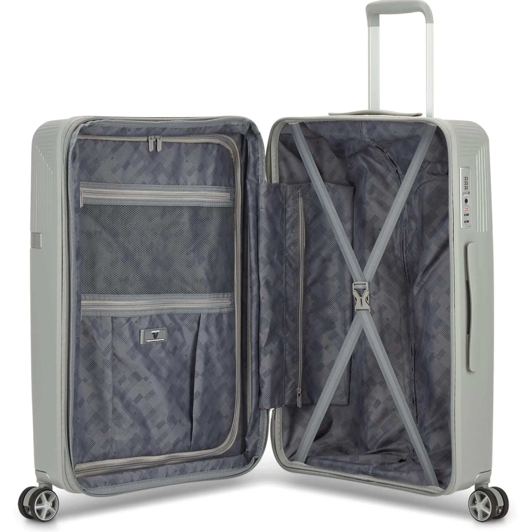 AirGlam - 4-Rollen-Trolley M 68 cm erw. (grigio perla)