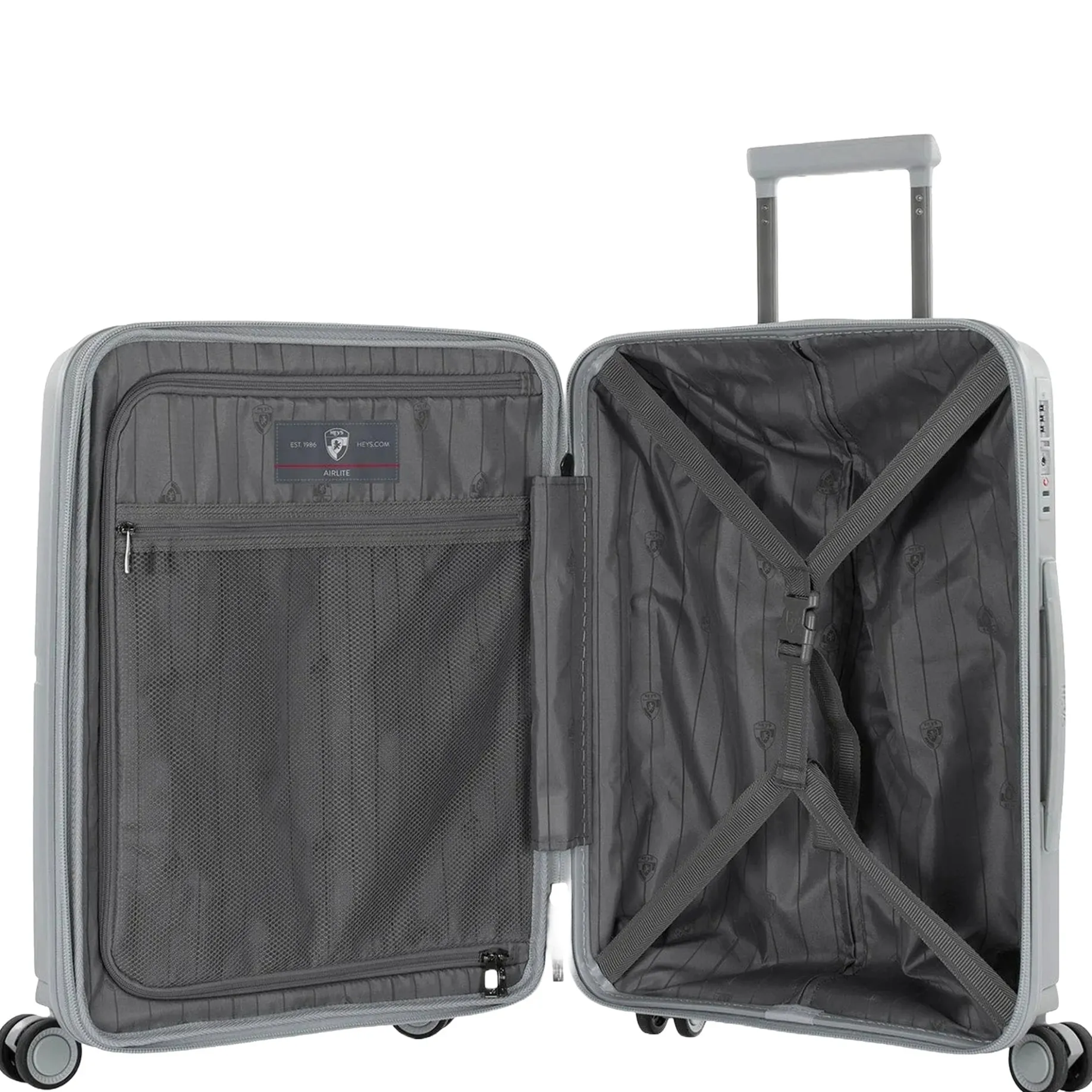 AirLite - 4-Rollen-Kabinentrolley S 53 cm erw. (grau)