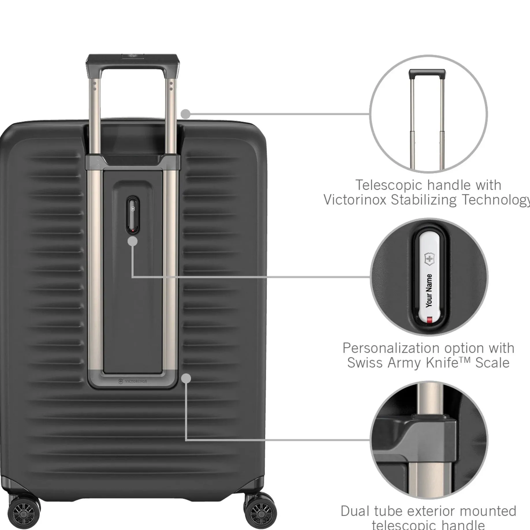 Airox Advanced - 4-Rollen-Trolley L 75 cm erw. (black)