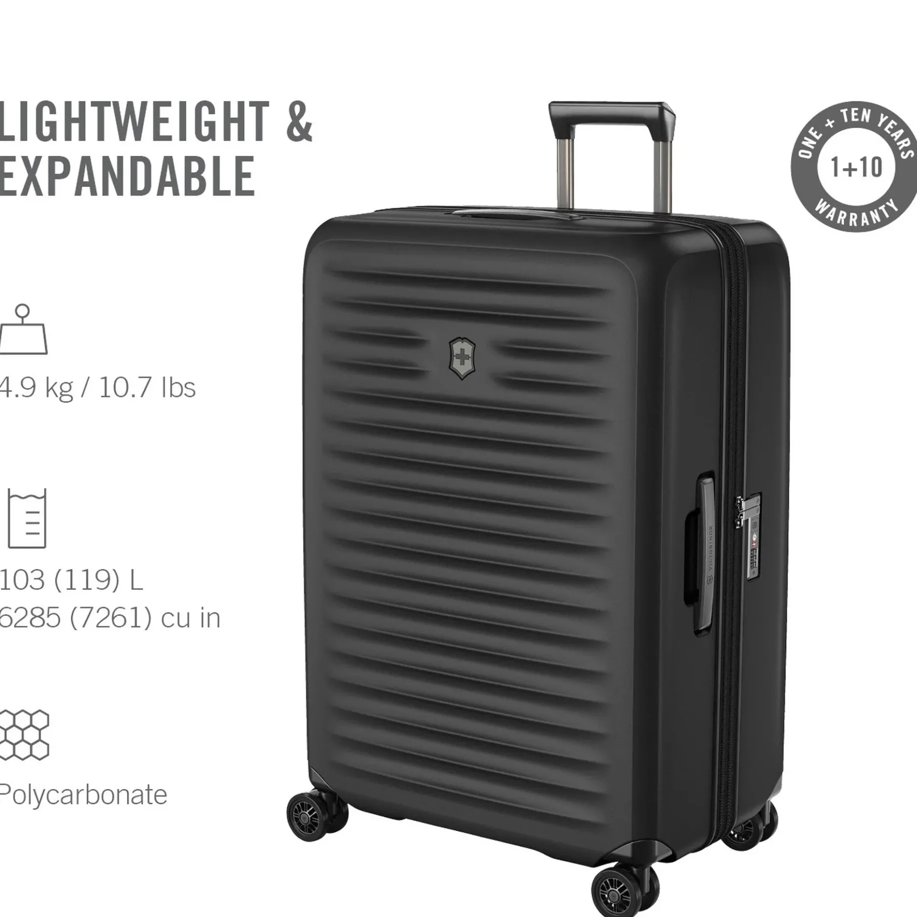Airox Advanced - 4-Rollen-Trolley L 75 cm erw. (black)