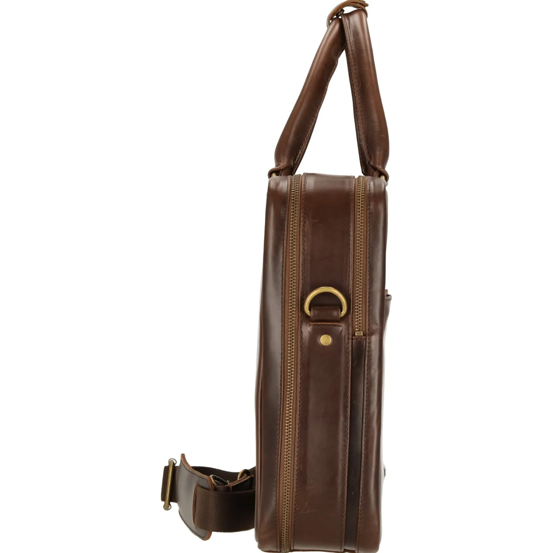 Albert - Aktentasche XL 41 cm (brown/blue)