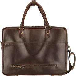 Albert - Aktentasche XL 41 cm (brown/blue)