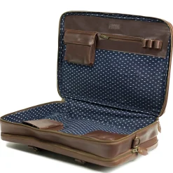 Albert - Aktentasche XL 41 cm (brown/blue)