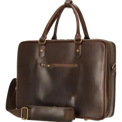 Albert - Aktentasche XL 41 cm (brown/dots)