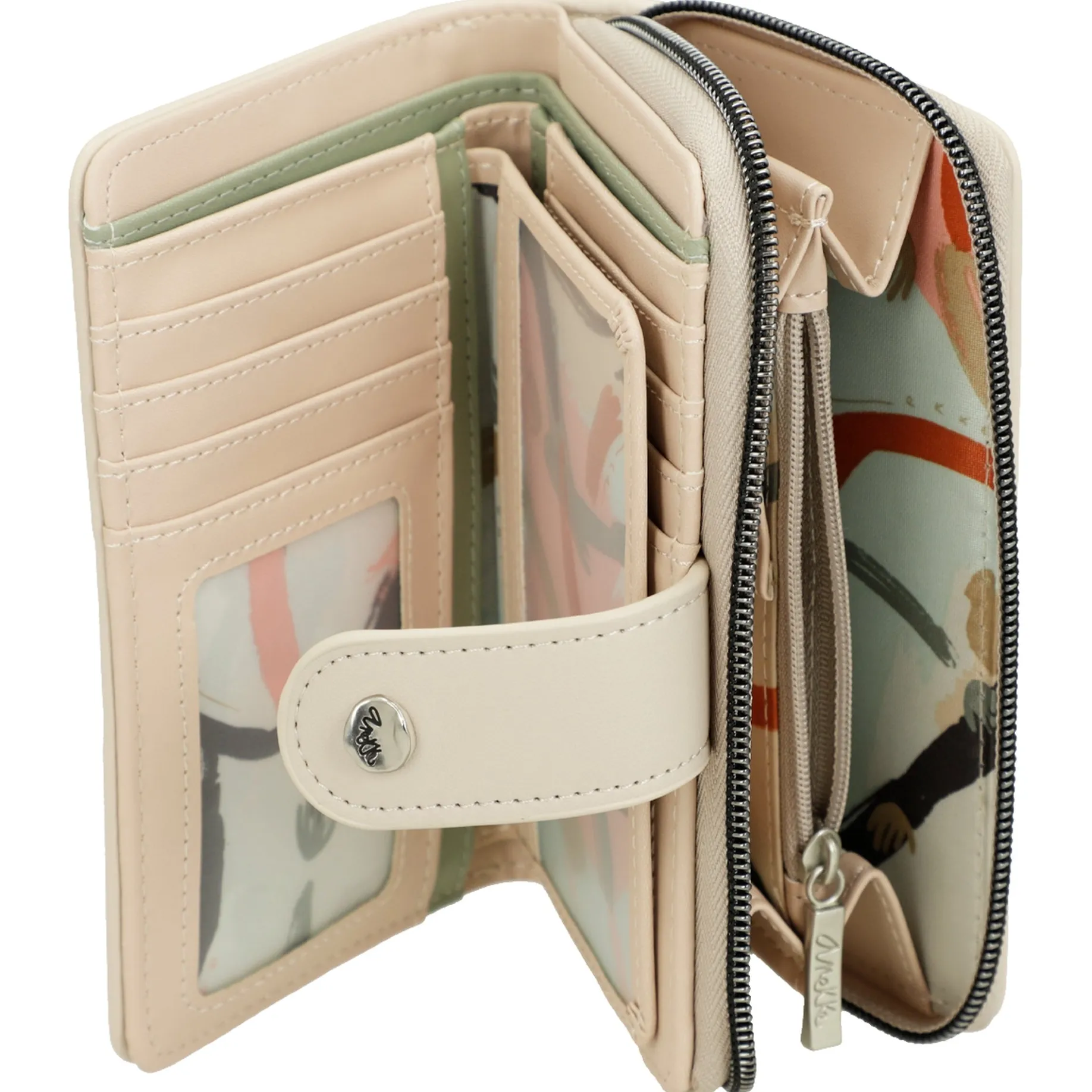 Alma - Geldbörse mit zusätzlichem Kartenhalter 15 cm (multicolor)