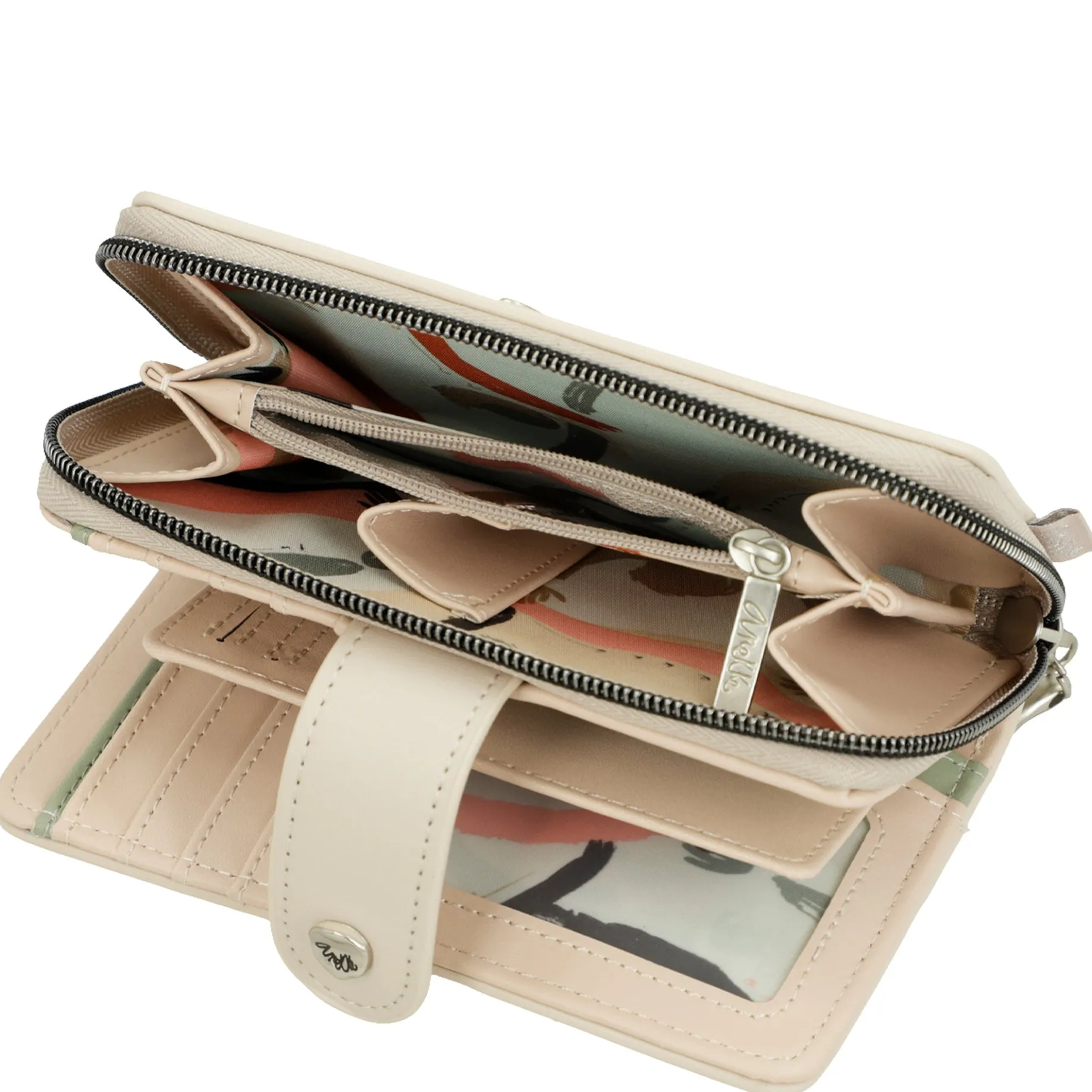 Alma - Geldbörse mit zusätzlichem Kartenhalter 15 cm (multicolor)