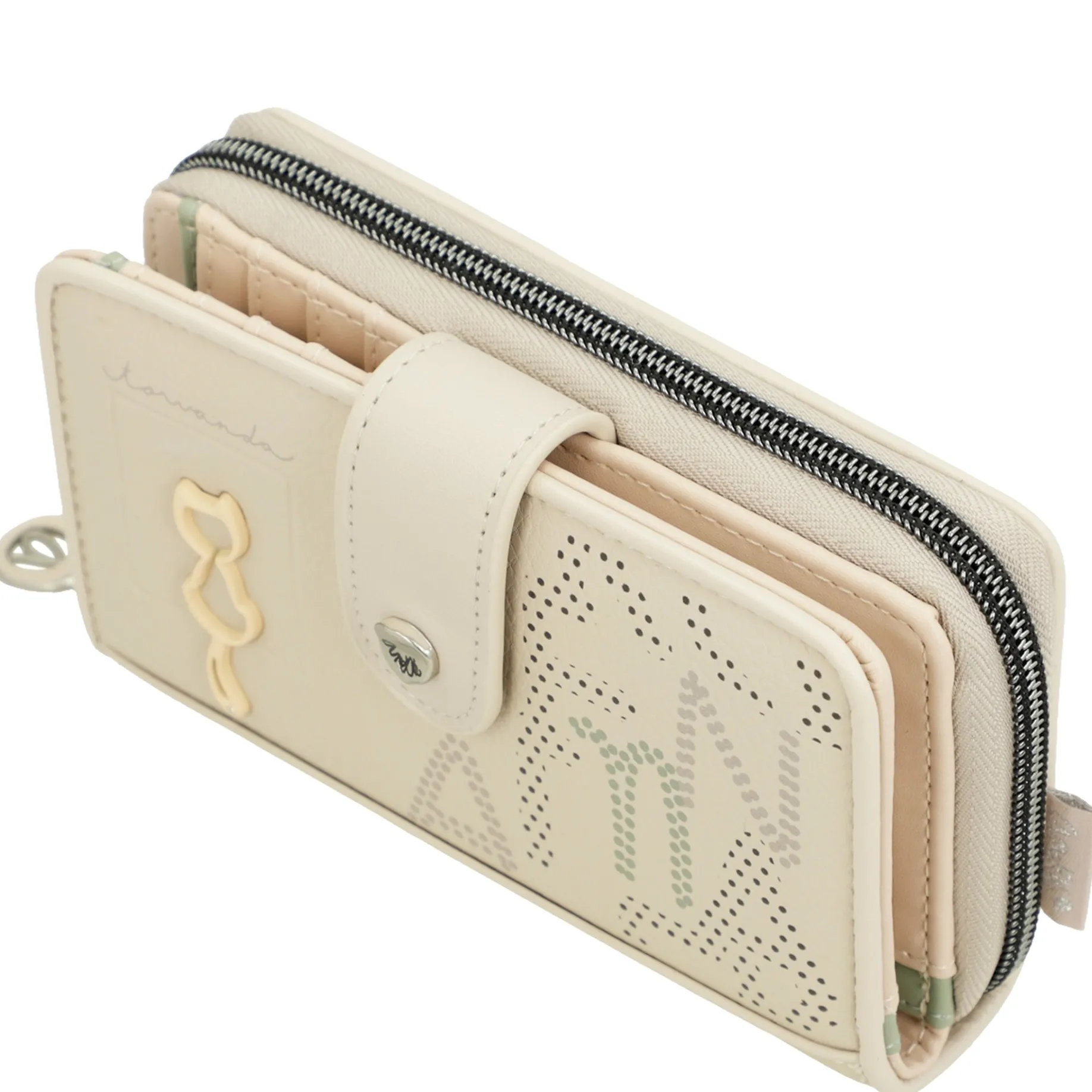 Alma - Geldbörse mit zusätzlichem Kartenhalter 15 cm (multicolor)