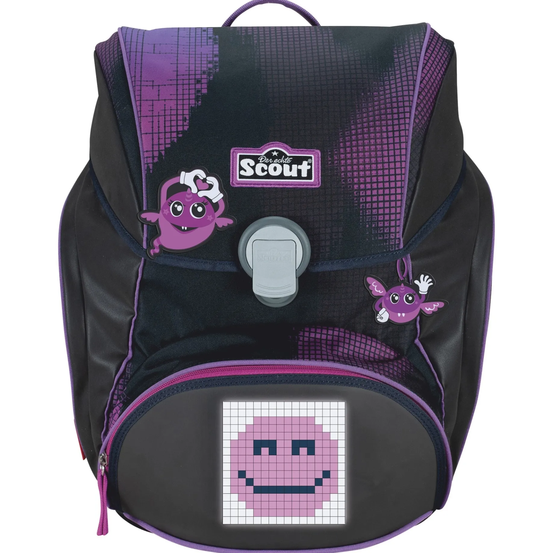Alpha Exklusiv "Movie Star" - Schulranzen Set 5tlg. (Pink Pixel)