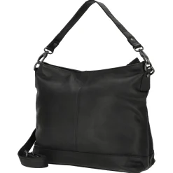 Amelia - Schultertasche Leder 32 cm (black)
