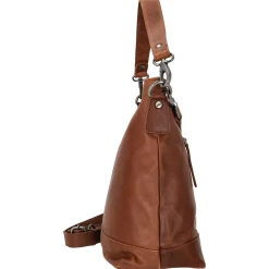 Amelia - Schultertasche Leder 32 cm (cognac)