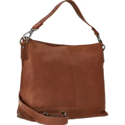 Amelia - Schultertasche Leder 32 cm (cognac)