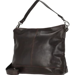 Amelia - Schultertasche Leder 32 cm (brown)