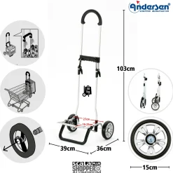 Andersen Scala Shopper Plus Hente - Trolley 103 cm (black)