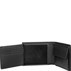 Arezzo 8cc - Herrengeldbörse Leder 12 cm (black)