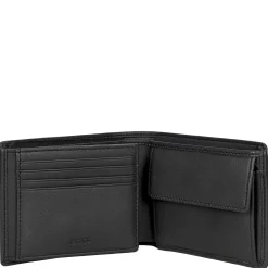 Arezzo 8cc - Herrengeldbörse Leder 12 cm (black)