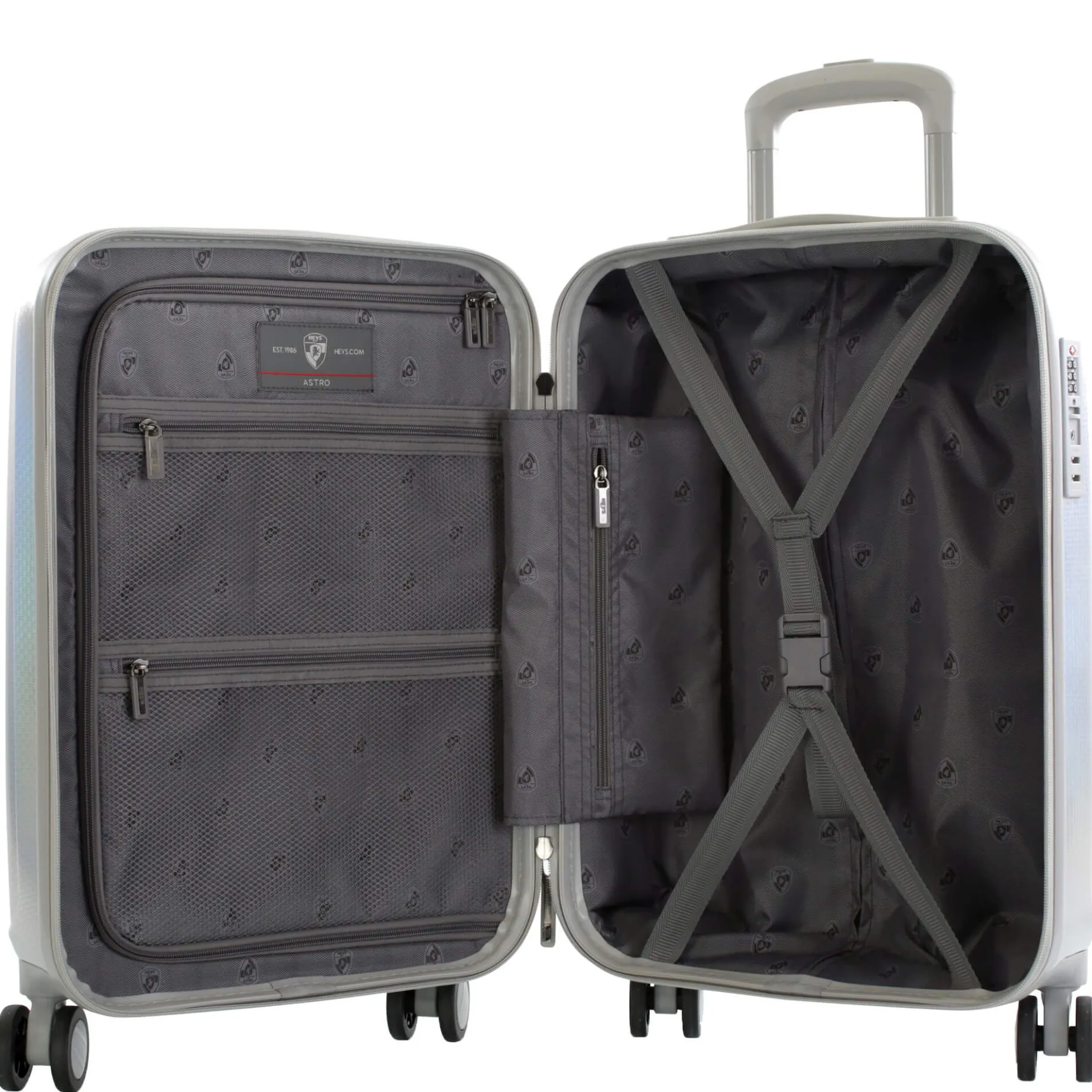 Astro - 4-Rollen-Kabinentrolley S 53 cm (silber)