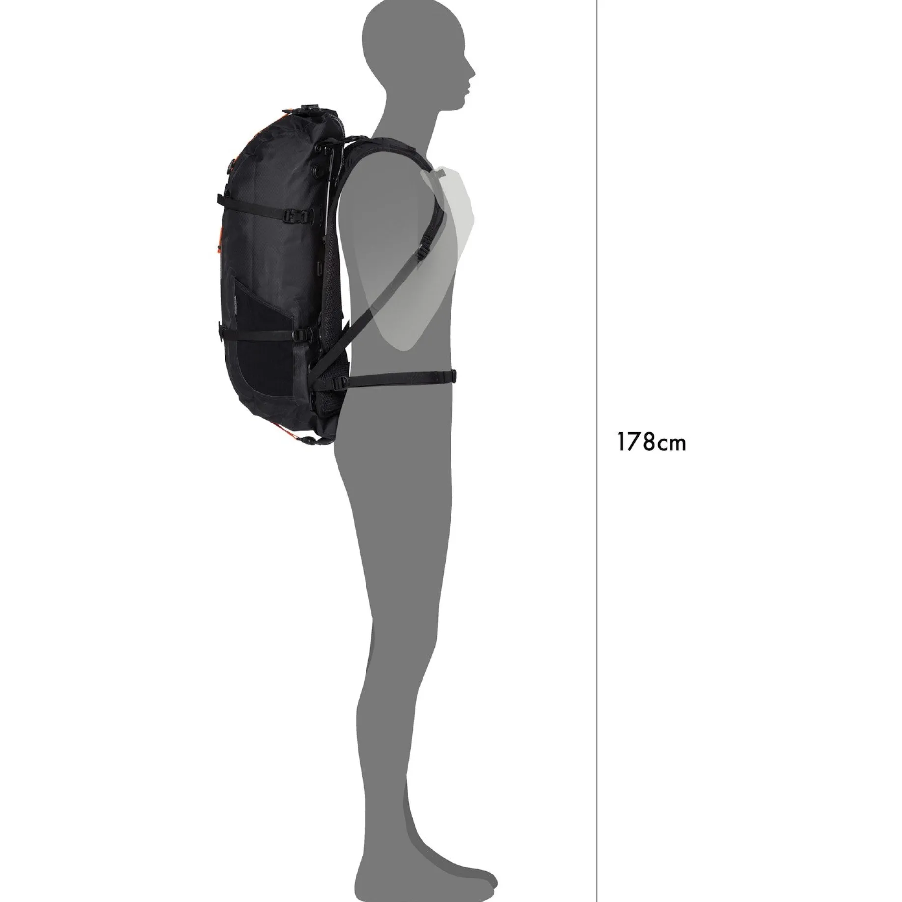 Atrack Bike 25 - Rucksack (Bikepacking) 56 cm (black matt)