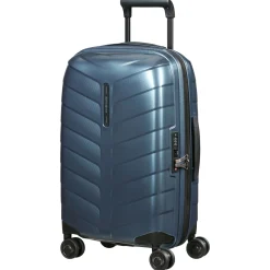 Attrix - 4 Rollen Kabinentrolley S 55 cm erw. (steel blue)