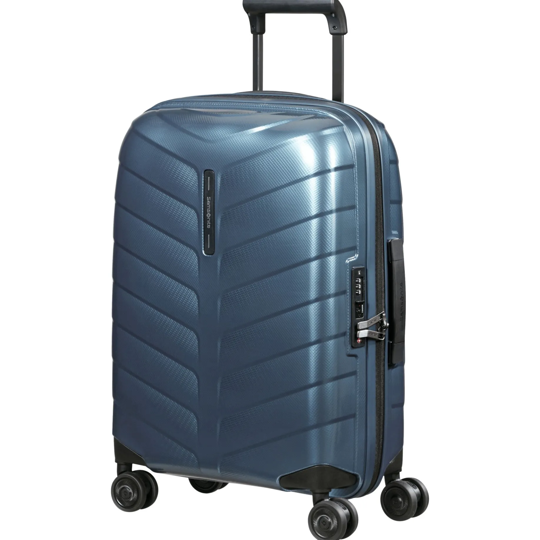 Attrix - 4-Rollen Kabinentrolley S 55 cm erw. (steel blue)
