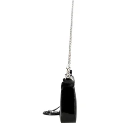Auguri - Schultertasche 26 cm (schwarz-lack)