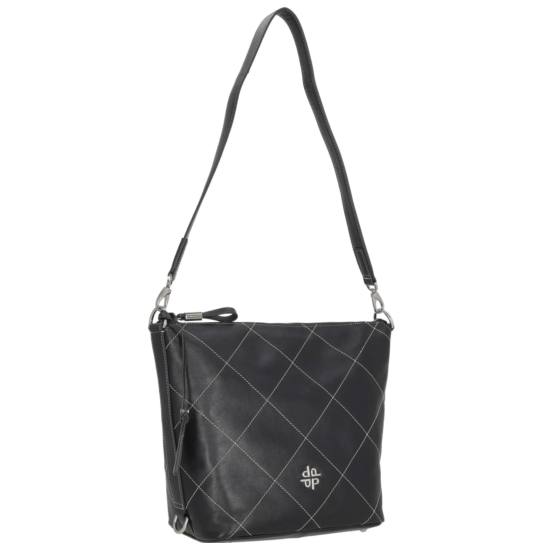 Aurelie - Schultertasche 34 cm Rindleder (ozean)