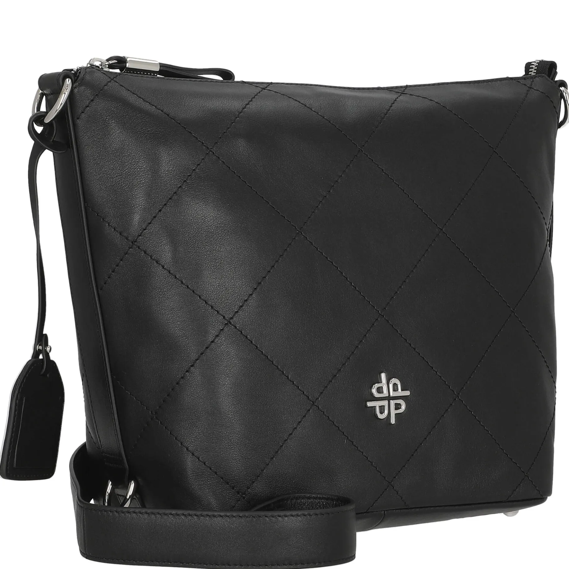 Aurelie - Schultertasche 34 cm Rindleder (black)