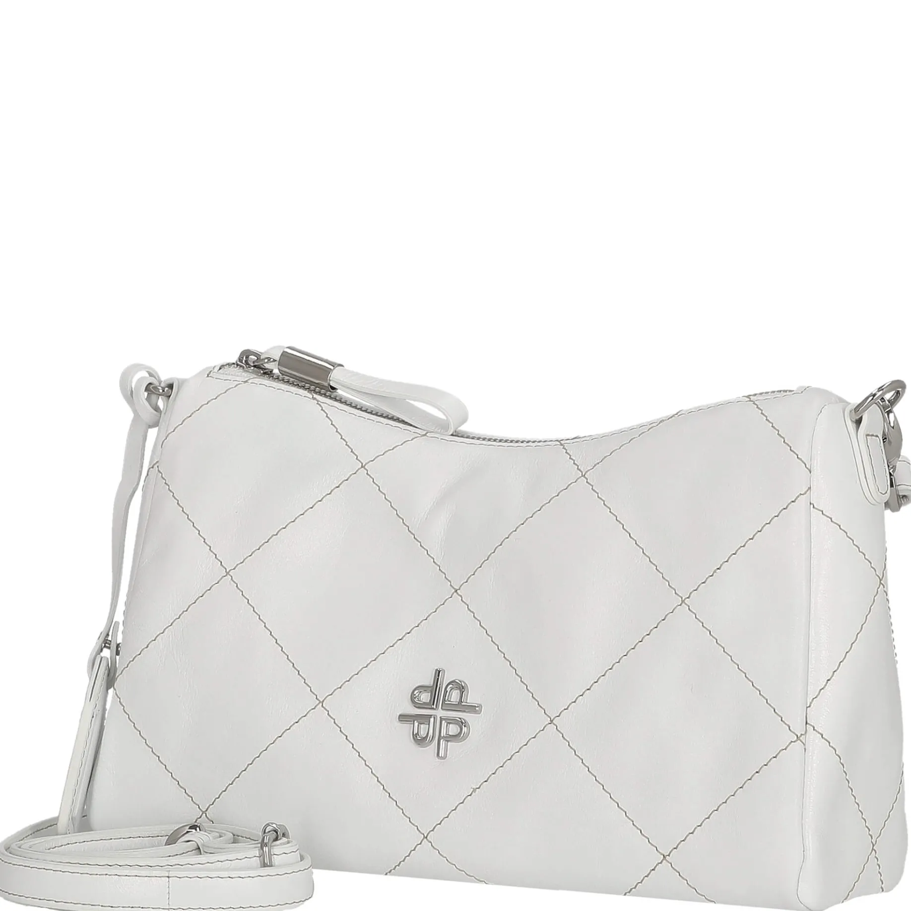 Aurelie - Umhängetasche 27 cm Rindleder (white lily)
