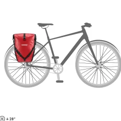 Back-Roller 40 - Hinterradtasche QL2.1 (2x20L) 42 cm (red black)