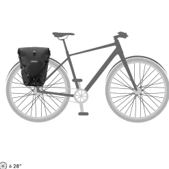 Back-Roller High-Vis - Rolltop Hinterradtasche 42 cm (black reflective)