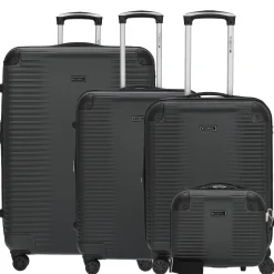 Balance XP - 4-Rollen-Trolley Set 4tlg. S/M/L + Beautycase (gris)