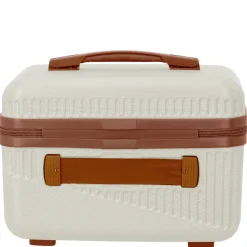 Bali - Beautycase 36 cm (weiß/cognac)