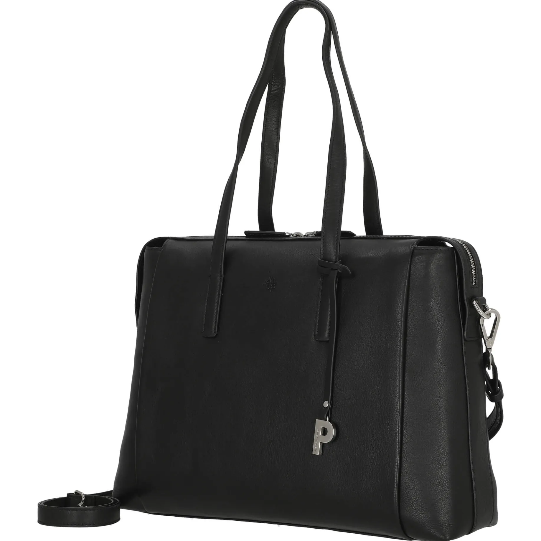 Bali - Henkeltasche 37 cm Rindleder (black)