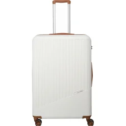 Bali - 4-Rollen Trolley Set 3tlg. (weiß/cognac)