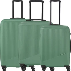 Bali - 4-Rollen Trolley Set 3tlg. (grün)