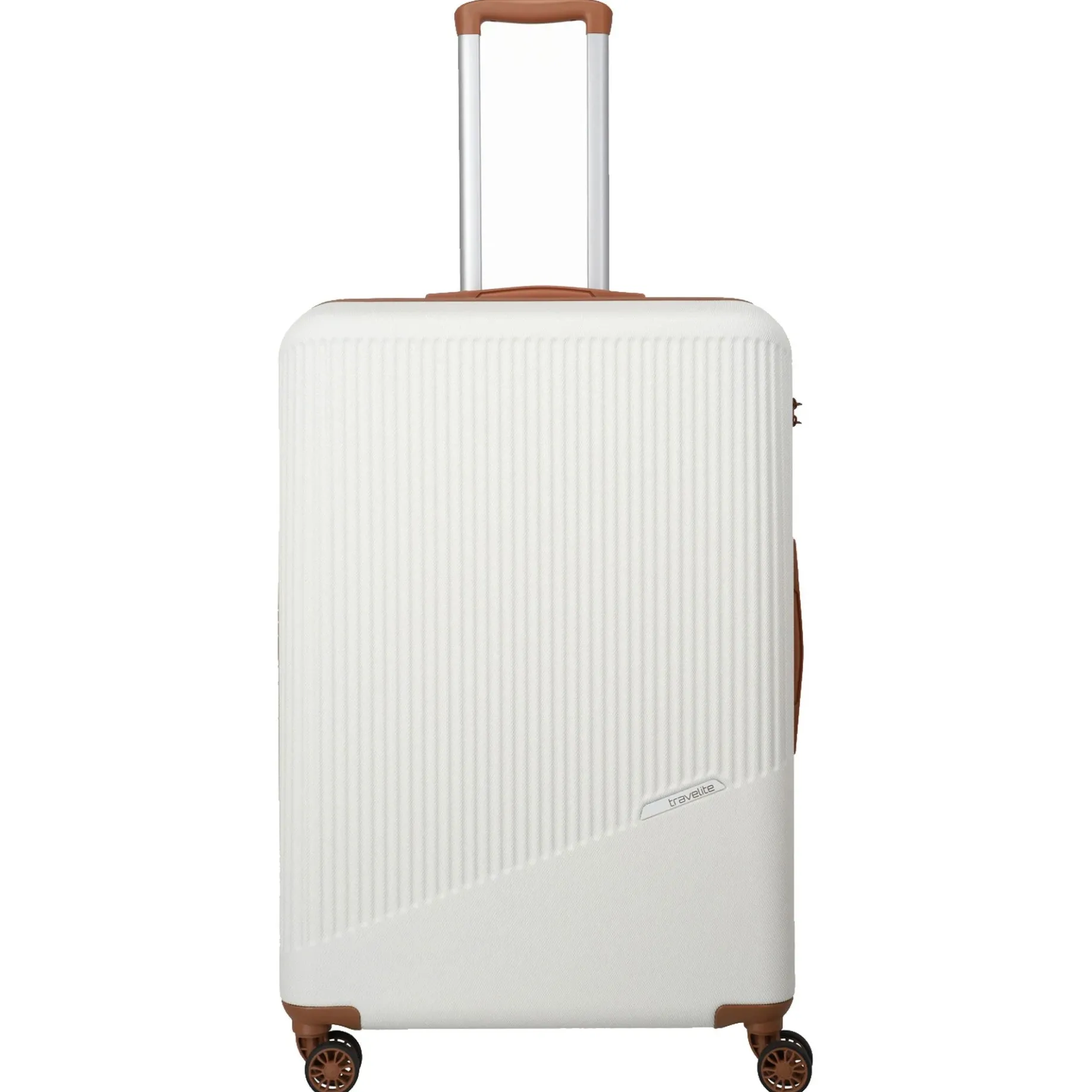 Bali - 4-Rollen-Trolley L 77 cm (weiß/cognac)