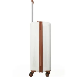 Bali - 4-Rollen-Trolley L 77 cm (weiß/cognac)