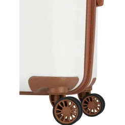 Bali - 4-Rollen-Trolley M 67 cm (weiß/cognac)