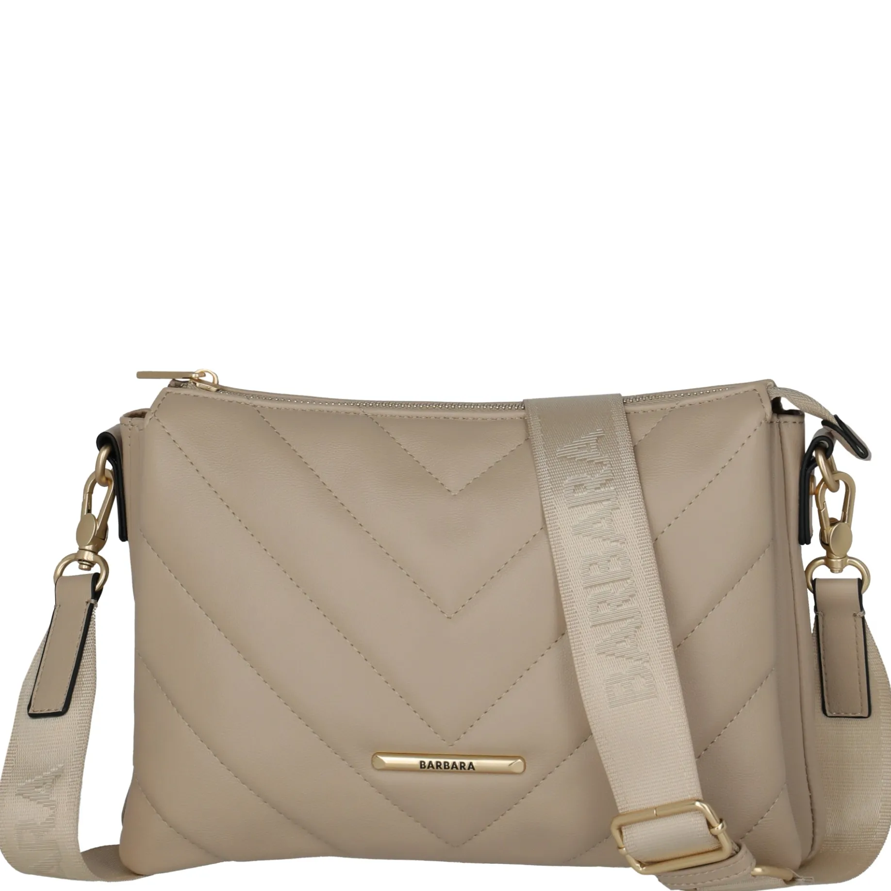 BARBARA Cozy Crossbody Bag Trio - Umhängetasche 27 cm (sand)
