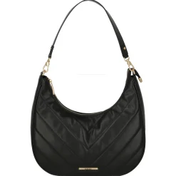 BARBARA Cozy Hobo Bag - Schultertasche 35 cm (schwarz)