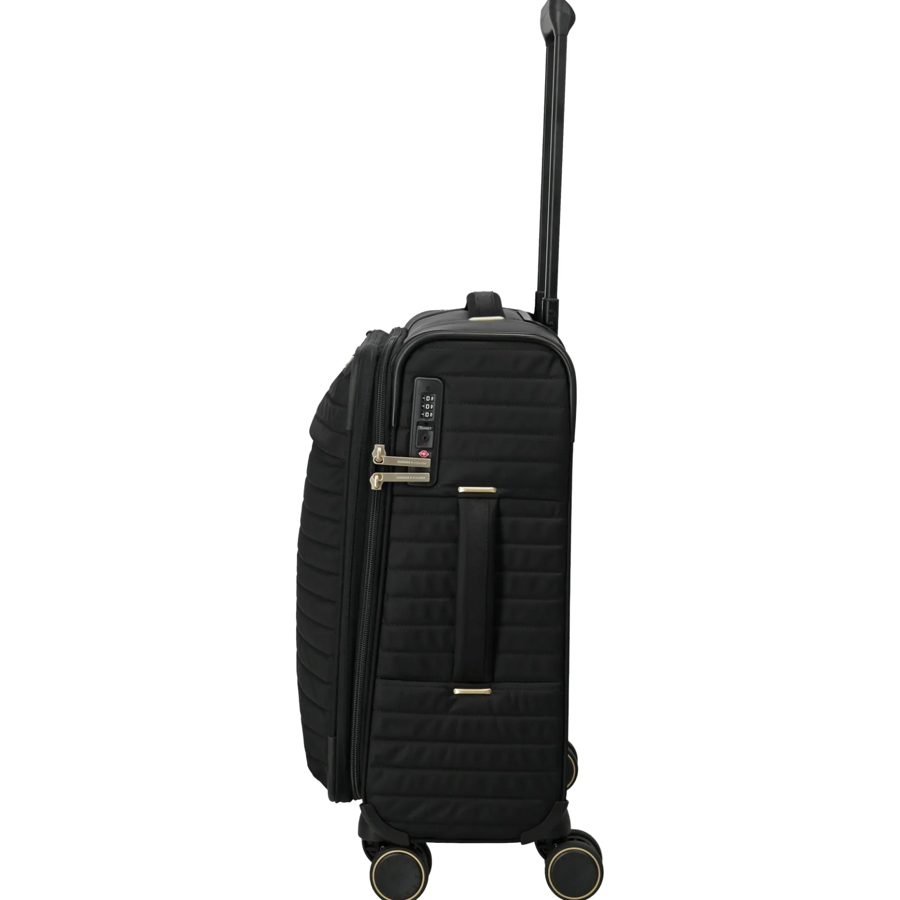 BARBARA Stepp - 4-Rollen-Trolley S 55 cm erw. (schwarz, 55 cm)